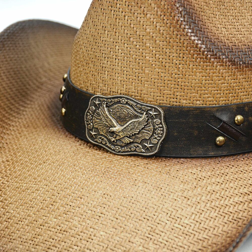 8822 Straw Cowboy Hat For Women And Men – Western Sun Country - Picture 8 of 8